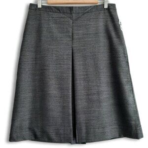 GAP - NEW Wool Blend A-Line Knee Length Centre Box Pleat Skirt Gray Sz 8